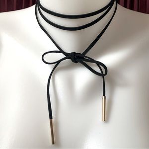 Black rope choker